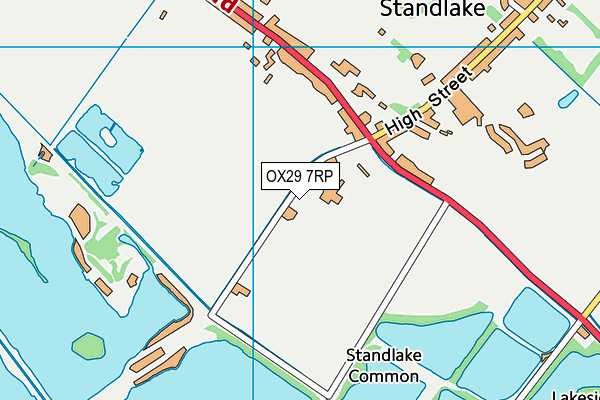 OX29 7RP map - OS VectorMap District (Ordnance Survey)