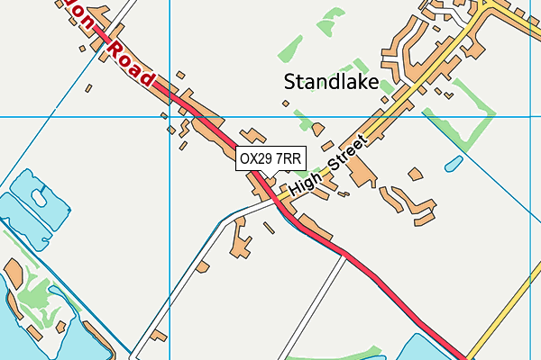 OX29 7RR map - OS VectorMap District (Ordnance Survey)