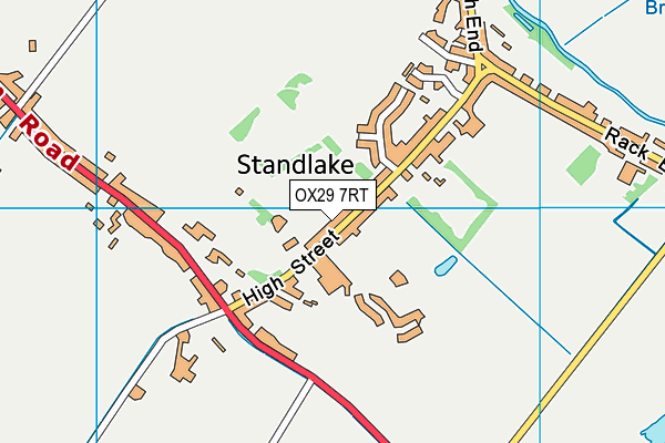 OX29 7RT map - OS VectorMap District (Ordnance Survey)