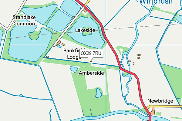 OX29 7RU map - OS VectorMap District (Ordnance Survey)