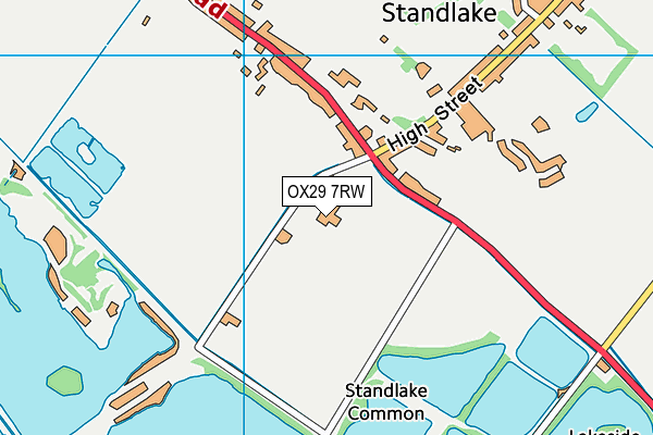 OX29 7RW map - OS VectorMap District (Ordnance Survey)