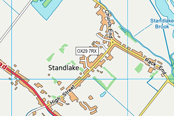 OX29 7RX map - OS VectorMap District (Ordnance Survey)