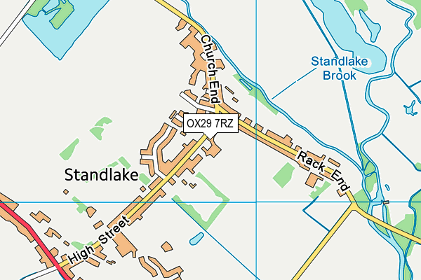 OX29 7RZ map - OS VectorMap District (Ordnance Survey)