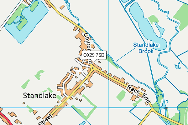 OX29 7SD map - OS VectorMap District (Ordnance Survey)