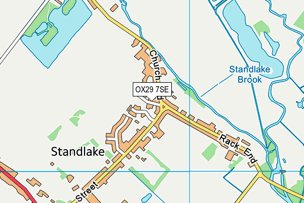 OX29 7SE map - OS VectorMap District (Ordnance Survey)