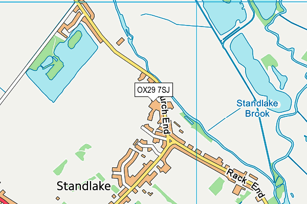 OX29 7SJ map - OS VectorMap District (Ordnance Survey)