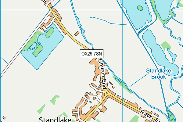 OX29 7SN map - OS VectorMap District (Ordnance Survey)