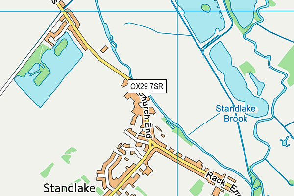 OX29 7SR map - OS VectorMap District (Ordnance Survey)