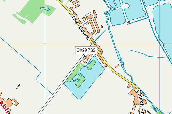 OX29 7SS map - OS VectorMap District (Ordnance Survey)