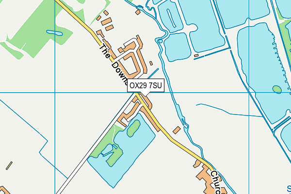 OX29 7SU map - OS VectorMap District (Ordnance Survey)