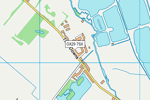 OX29 7SX map - OS VectorMap District (Ordnance Survey)