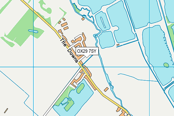 OX29 7SY map - OS VectorMap District (Ordnance Survey)