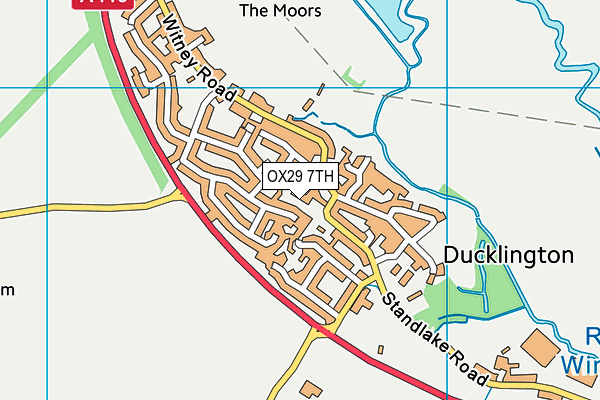 OX29 7TH map - OS VectorMap District (Ordnance Survey)