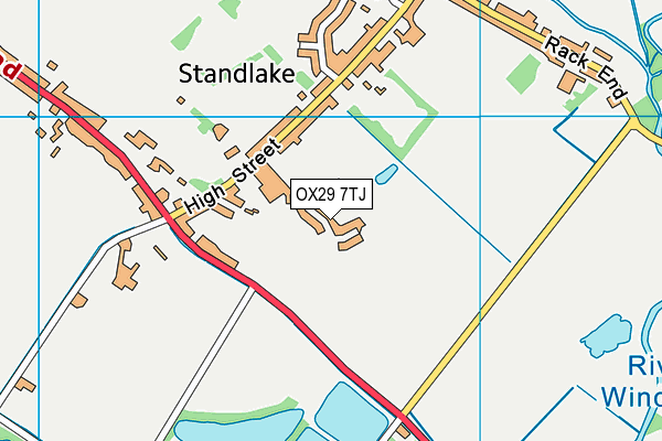 OX29 7TJ map - OS VectorMap District (Ordnance Survey)