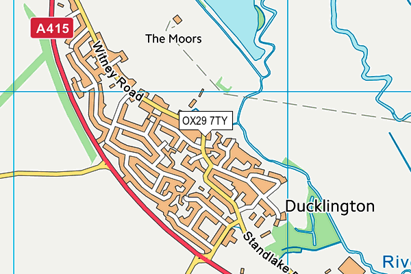 OX29 7TY map - OS VectorMap District (Ordnance Survey)