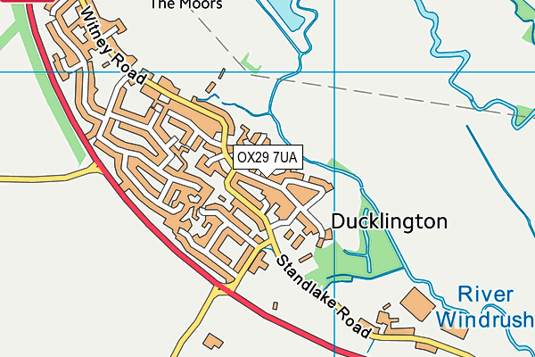 OX29 7UA map - OS VectorMap District (Ordnance Survey)