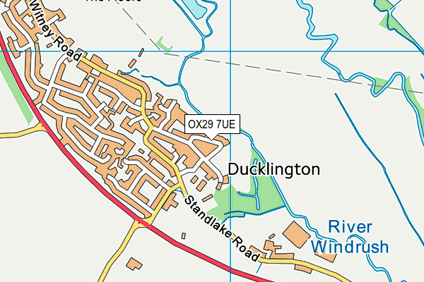 OX29 7UE map - OS VectorMap District (Ordnance Survey)