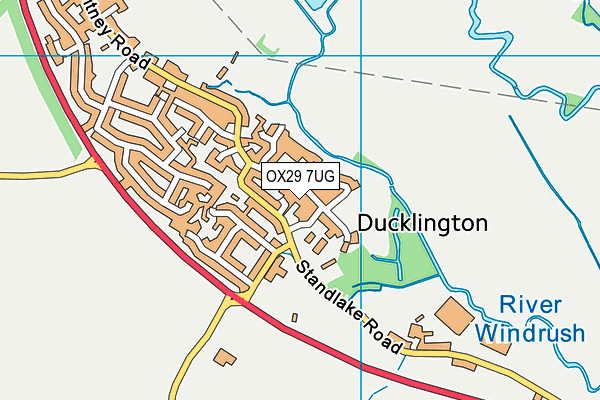 OX29 7UG map - OS VectorMap District (Ordnance Survey)