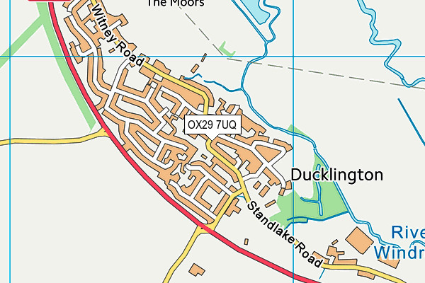 OX29 7UQ map - OS VectorMap District (Ordnance Survey)