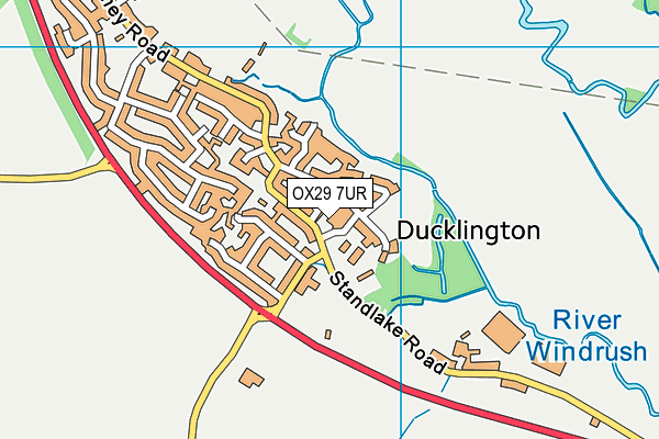 OX29 7UR map - OS VectorMap District (Ordnance Survey)