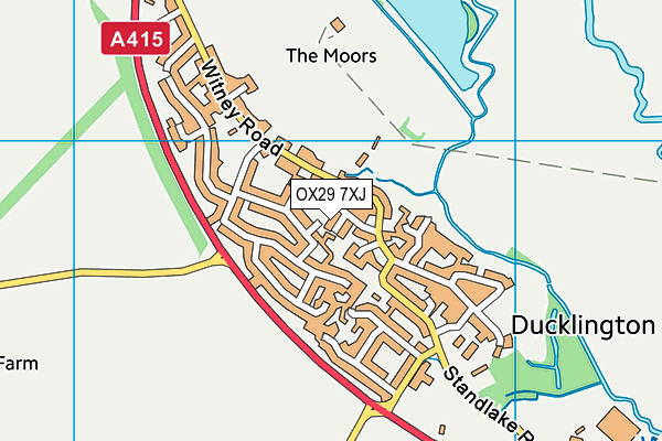 OX29 7XJ map - OS VectorMap District (Ordnance Survey)