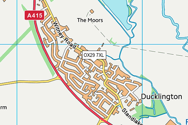 OX29 7XL map - OS VectorMap District (Ordnance Survey)