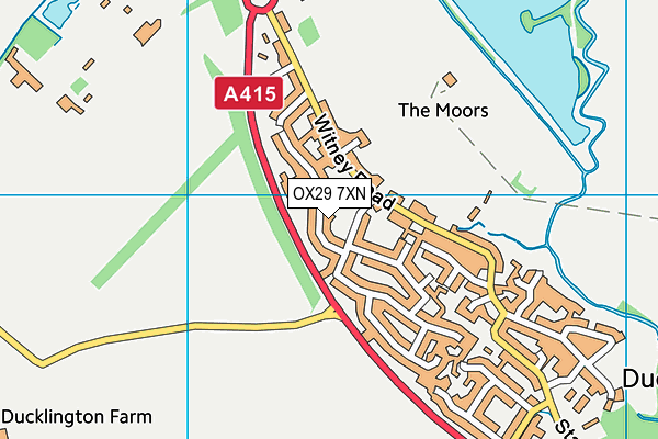 OX29 7XN map - OS VectorMap District (Ordnance Survey)