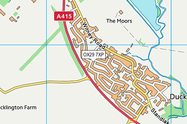 OX29 7XP map - OS VectorMap District (Ordnance Survey)