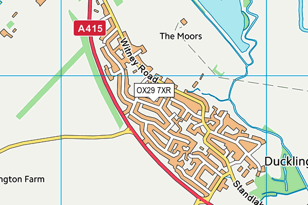 OX29 7XR map - OS VectorMap District (Ordnance Survey)