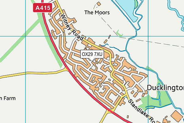 OX29 7XU map - OS VectorMap District (Ordnance Survey)