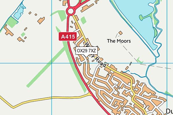 OX29 7XZ map - OS VectorMap District (Ordnance Survey)