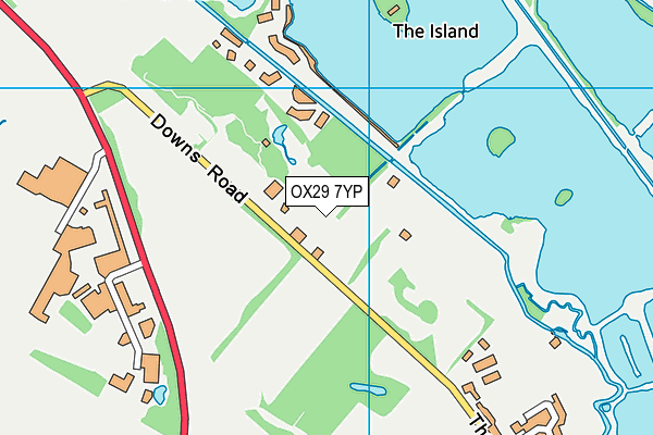 OX29 7YP map - OS VectorMap District (Ordnance Survey)