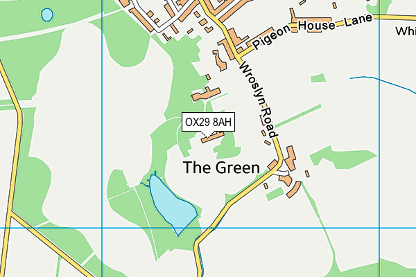 OX29 8AH map - OS VectorMap District (Ordnance Survey)