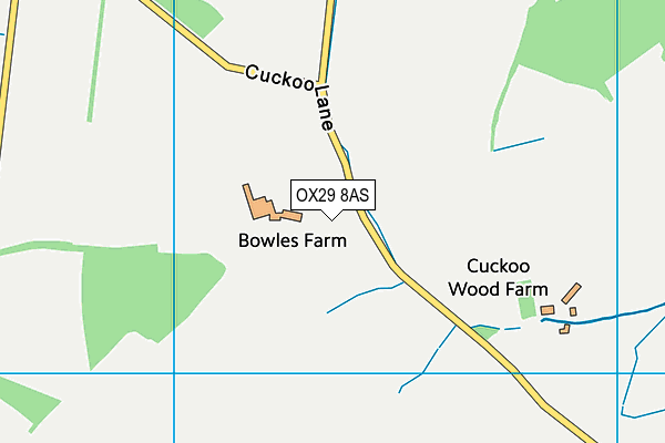 OX29 8AS map - OS VectorMap District (Ordnance Survey)