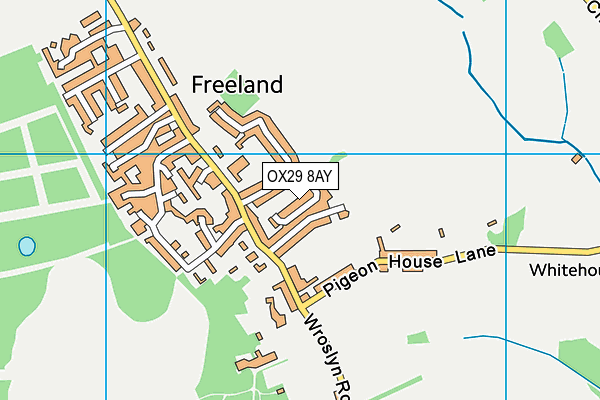 OX29 8AY map - OS VectorMap District (Ordnance Survey)