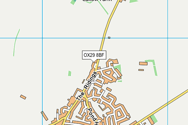 OX29 8BF map - OS VectorMap District (Ordnance Survey)