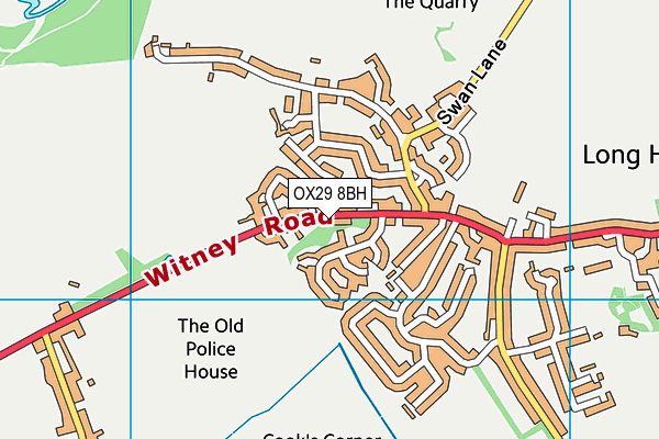 OX29 8BH map - OS VectorMap District (Ordnance Survey)