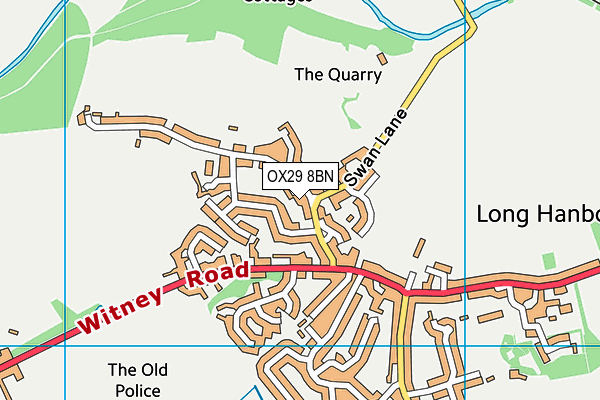 OX29 8BN map - OS VectorMap District (Ordnance Survey)