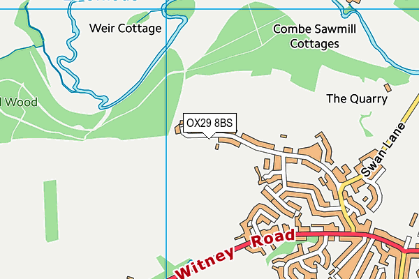 OX29 8BS map - OS VectorMap District (Ordnance Survey)