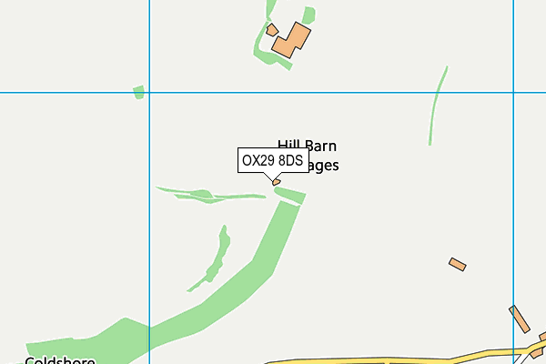 OX29 8DS map - OS VectorMap District (Ordnance Survey)