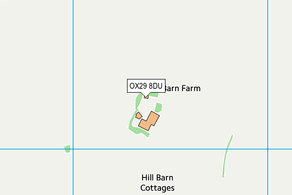 OX29 8DU map - OS VectorMap District (Ordnance Survey)