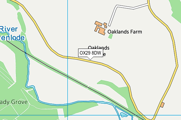 OX29 8DW map - OS VectorMap District (Ordnance Survey)
