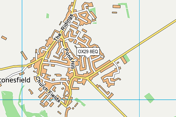 OX29 8EQ map - OS VectorMap District (Ordnance Survey)