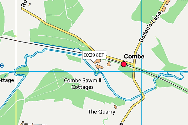 OX29 8ET map - OS VectorMap District (Ordnance Survey)