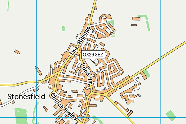 OX29 8EZ map - OS VectorMap District (Ordnance Survey)