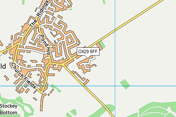 OX29 8FF map - OS VectorMap District (Ordnance Survey)