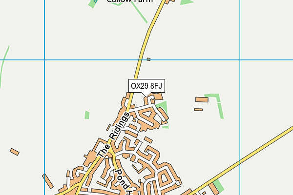 OX29 8FJ map - OS VectorMap District (Ordnance Survey)