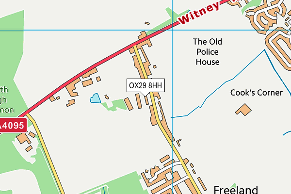OX29 8HH map - OS VectorMap District (Ordnance Survey)