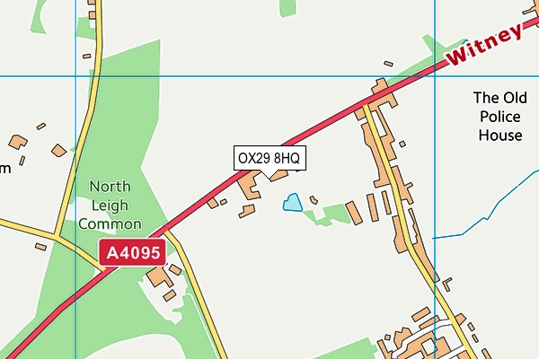 OX29 8HQ map - OS VectorMap District (Ordnance Survey)