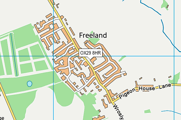 OX29 8HR map - OS VectorMap District (Ordnance Survey)